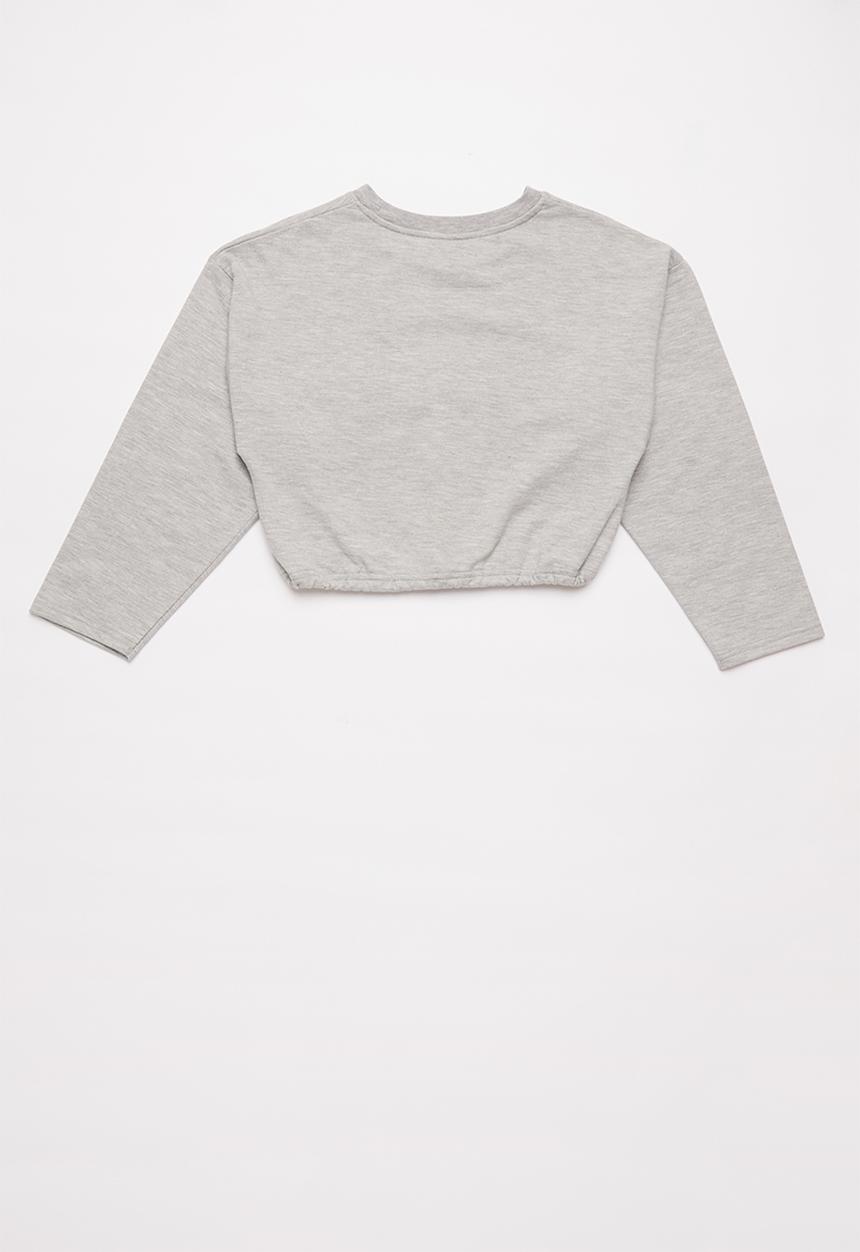 Rebel Republic - Brushed fleece crew - grey