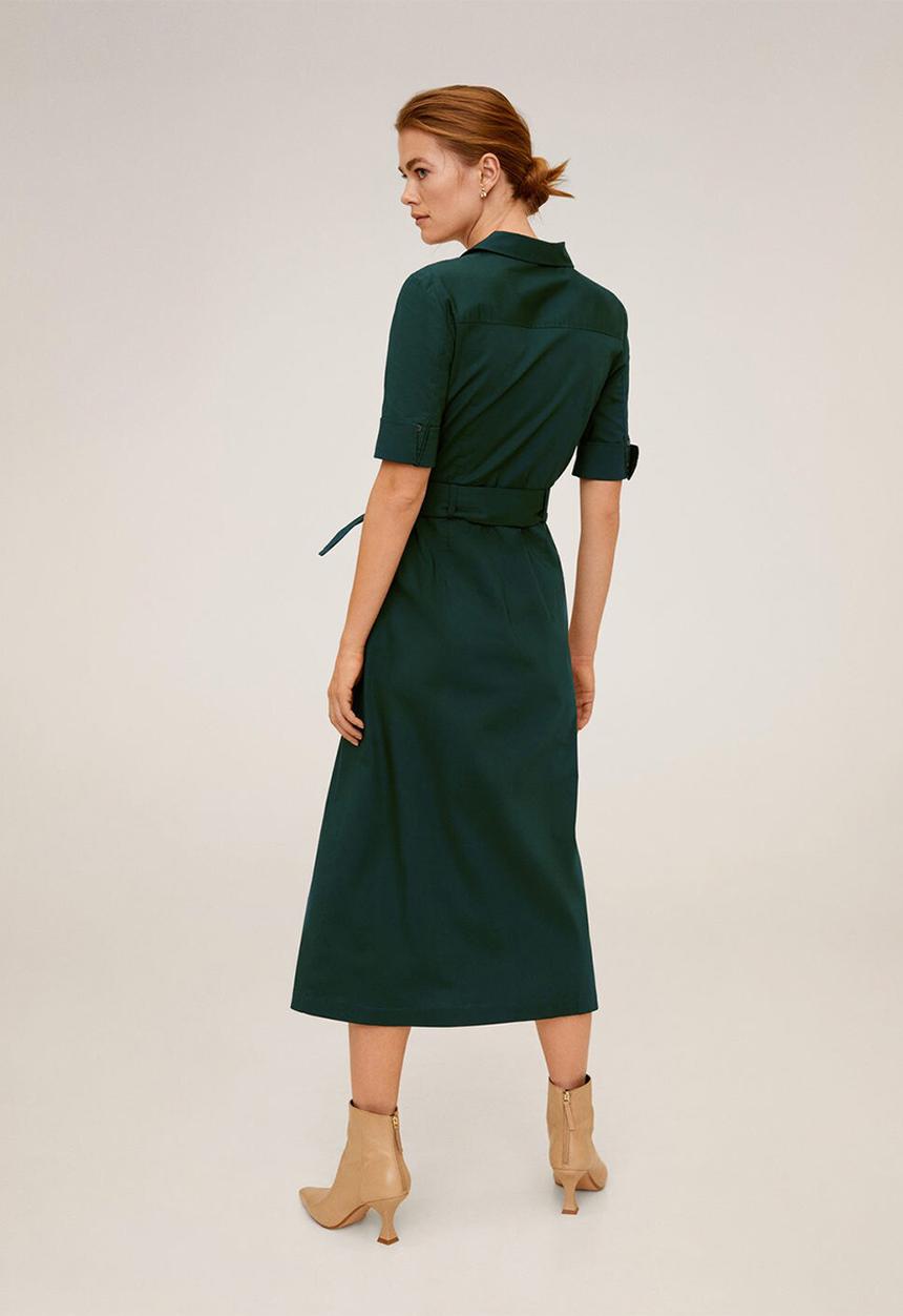 MANGO - Dress mexi-a - dark green