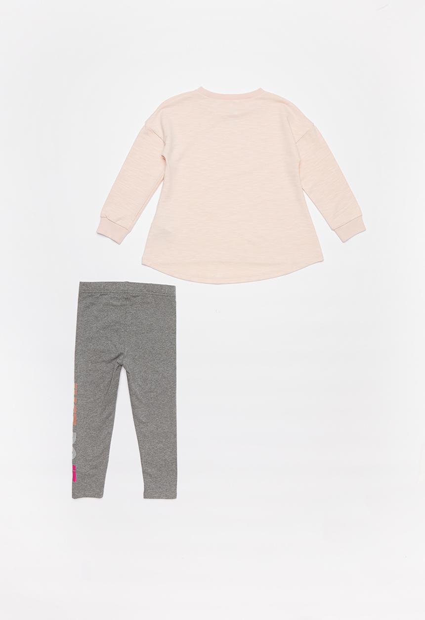 Nike - Nkg jdi multi shine leggings set - pink & grey 