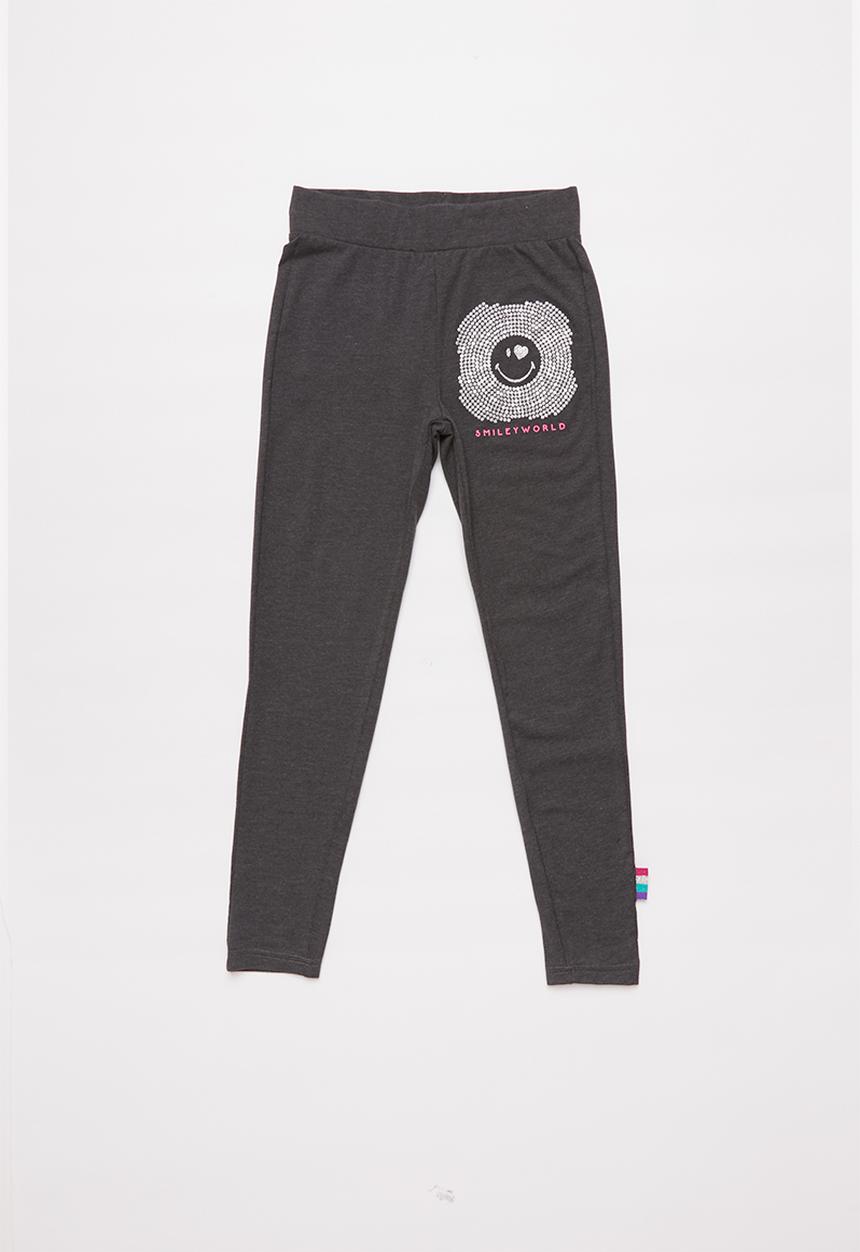 Rebel Republic - Girls spandex leggings - charcoal