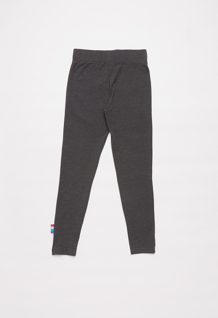 Rebel Republic - Girls spandex leggings - charcoal