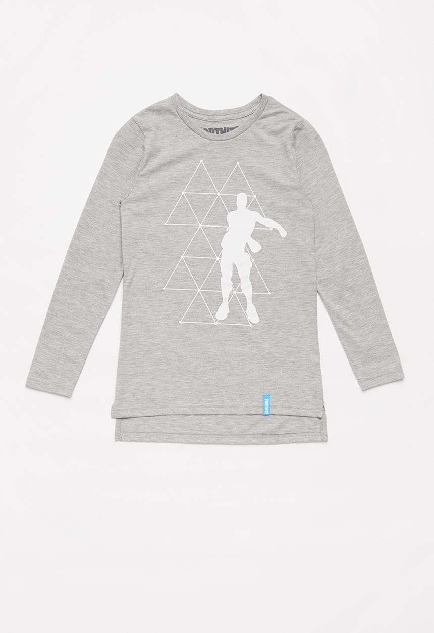 Rebel Republic - Boys Fortnite t-shirt - grey