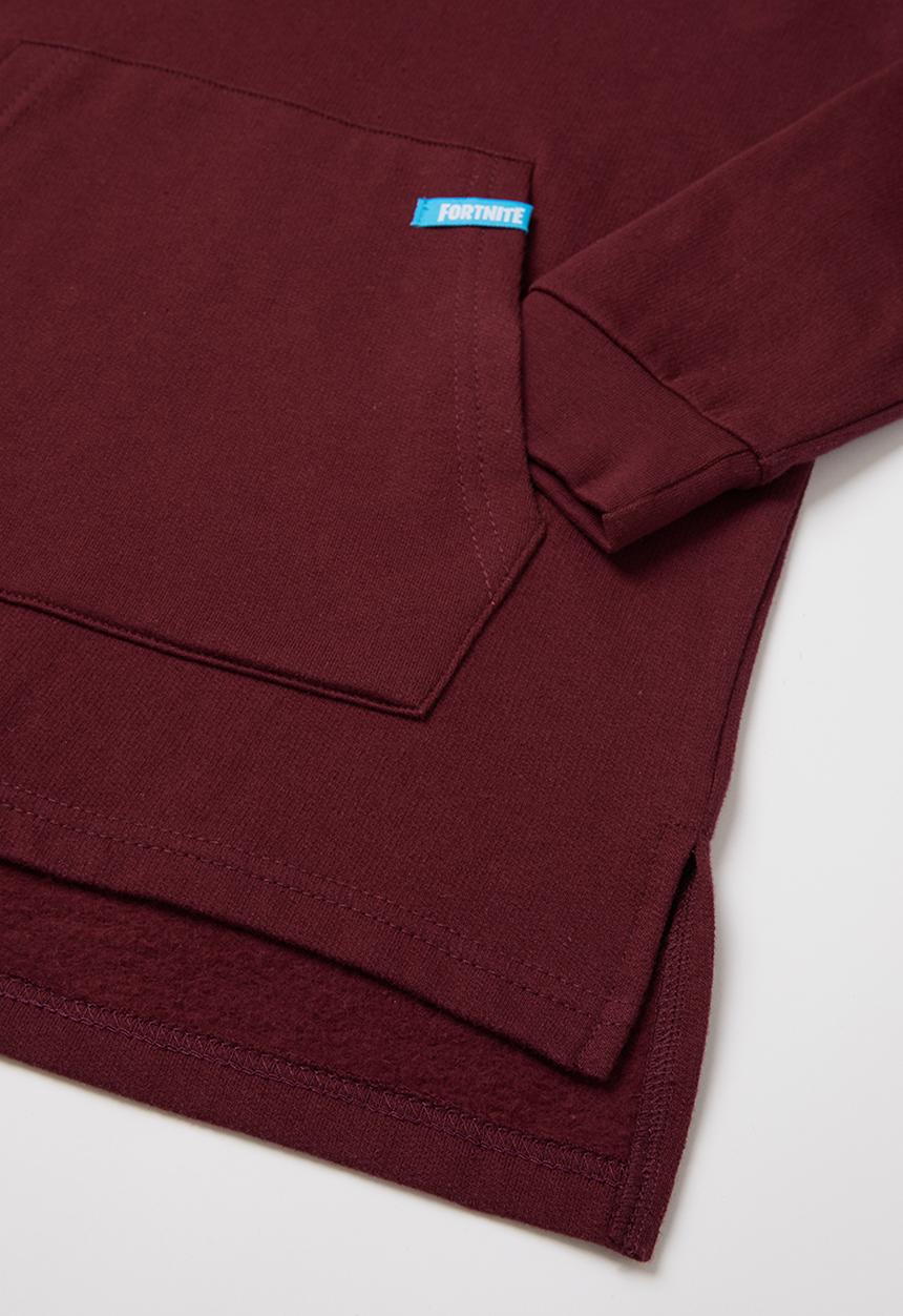 Rebel Republic - Boys Fortnite hoodie - burgundy 