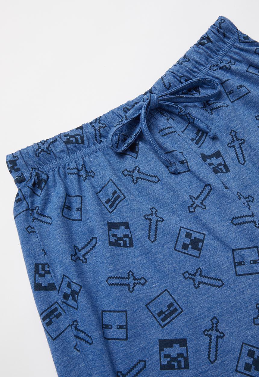 Rebel Republic - Boys Minecraft pyjama - grey melange