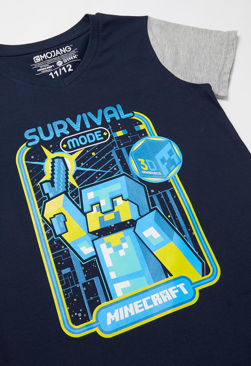 Rebel Republic - Boys Minecraft pyjama - navy