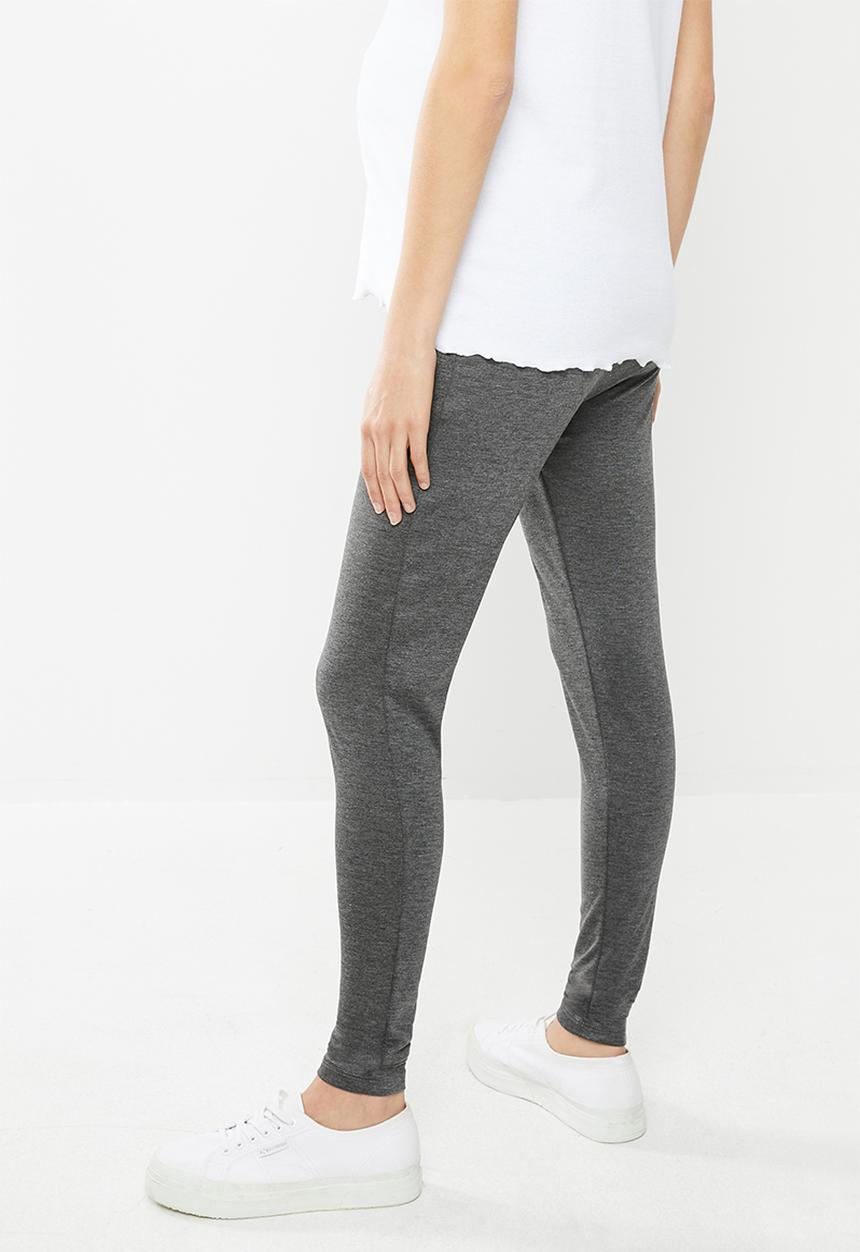 edit Maternity - Maternity pull on tregging - charcoal melange