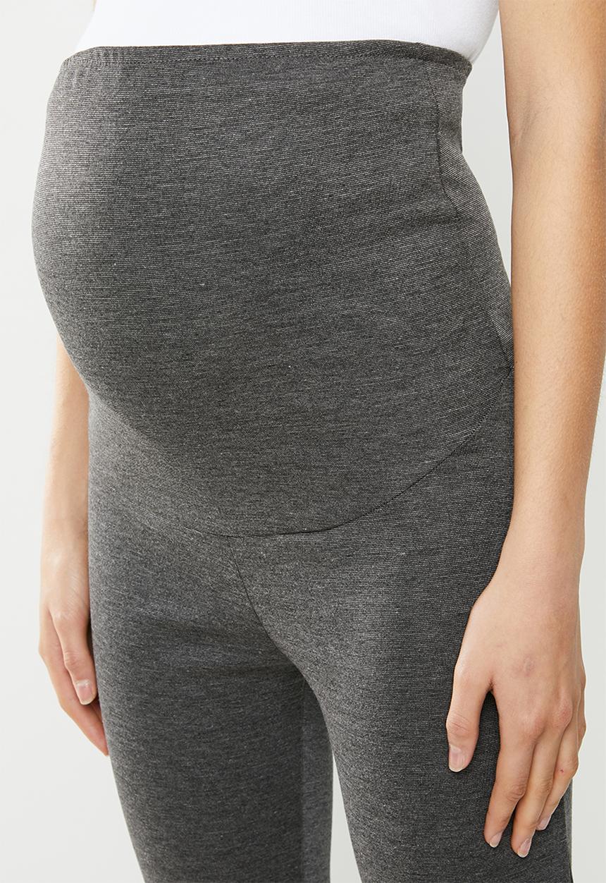 edit Maternity - Maternity pull on tregging - charcoal melange