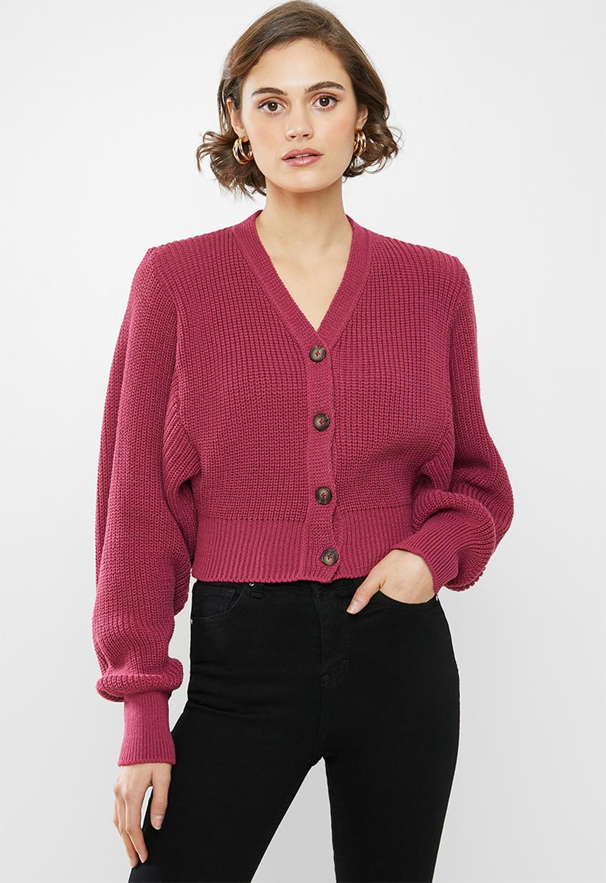 Glamorous - Cropped cardi - red