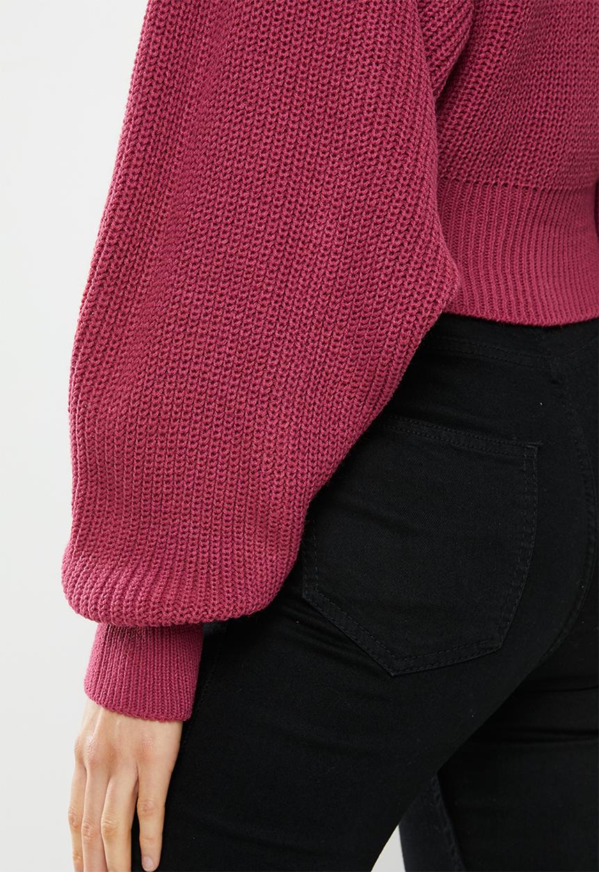 Glamorous - Cropped cardi - red