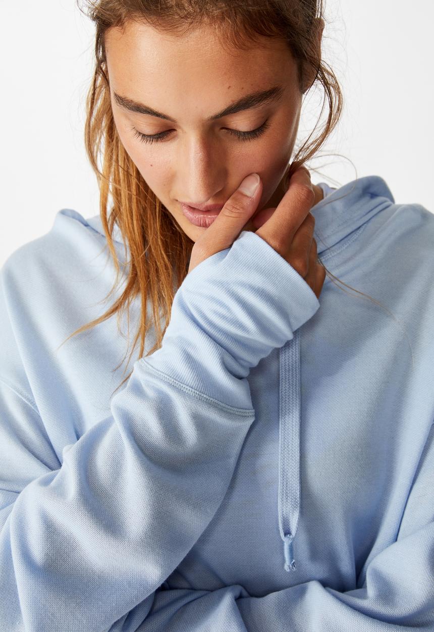 Cotton On - Relaxed hoodie - skye blue marle