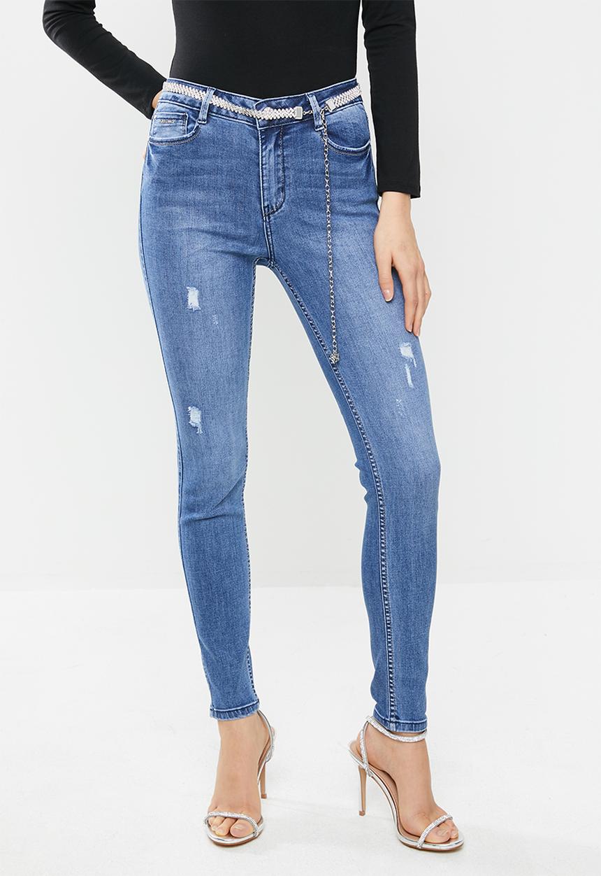 SISSY BOY - Axel skinny stretch denim med vintage - blue