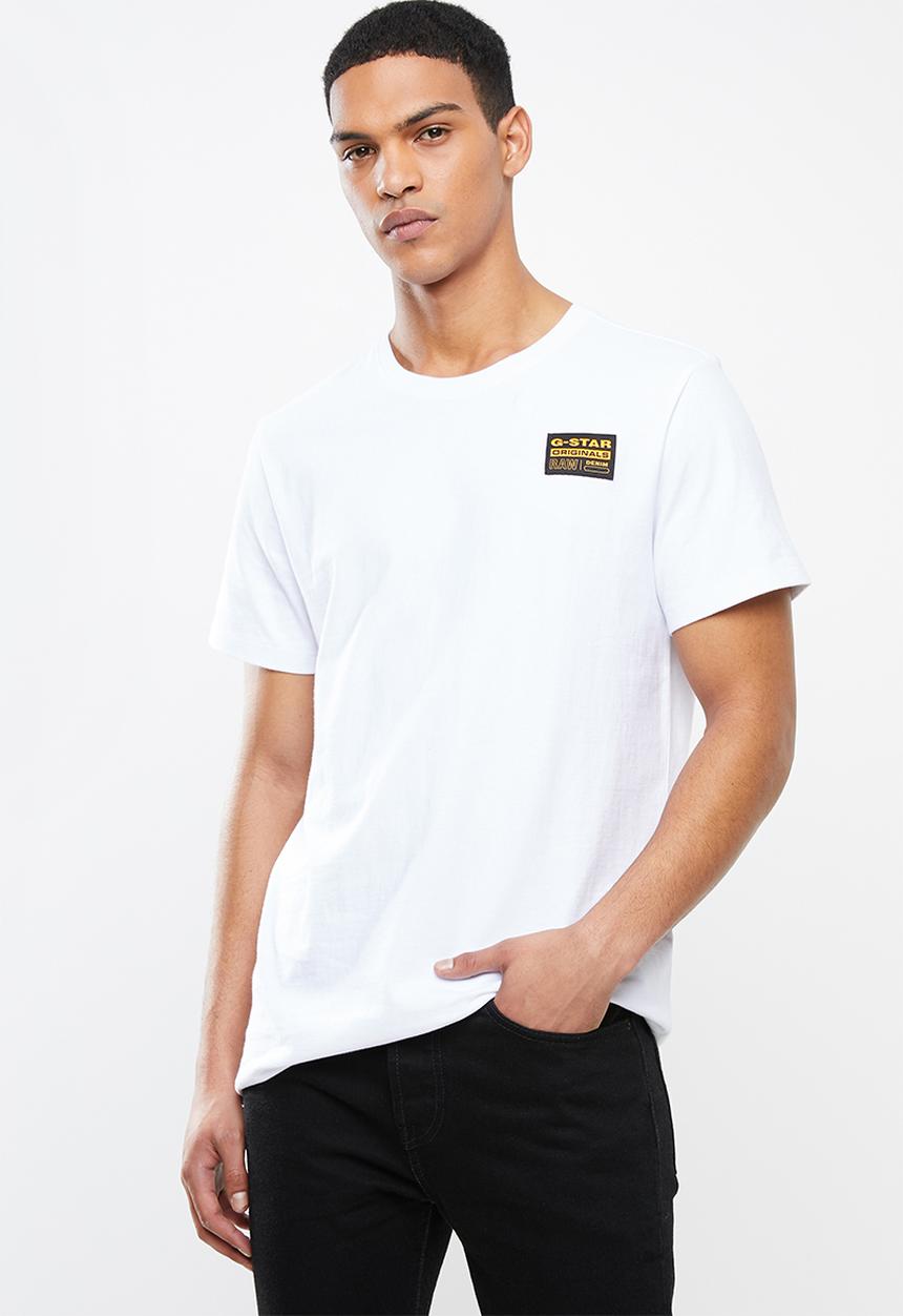 G-STAR - Originals label chest tee - white