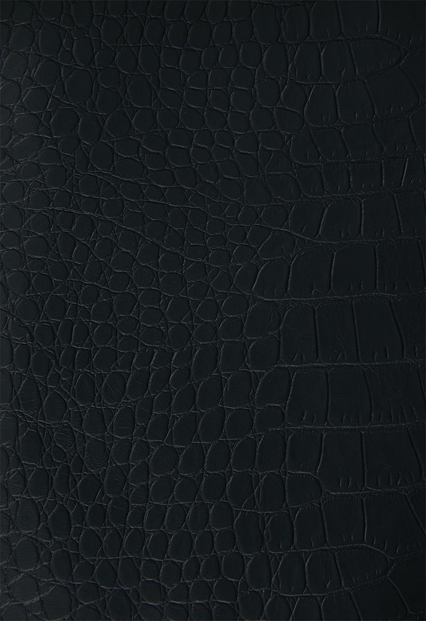 Blake -  Pu mini skirt with zip detail-black