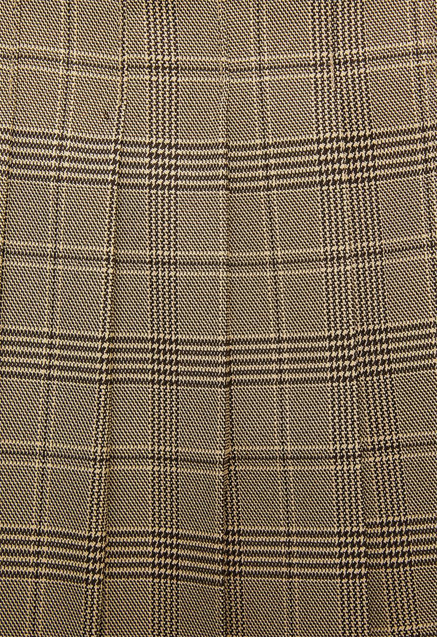 Blake - Check wrap skirt - brown 