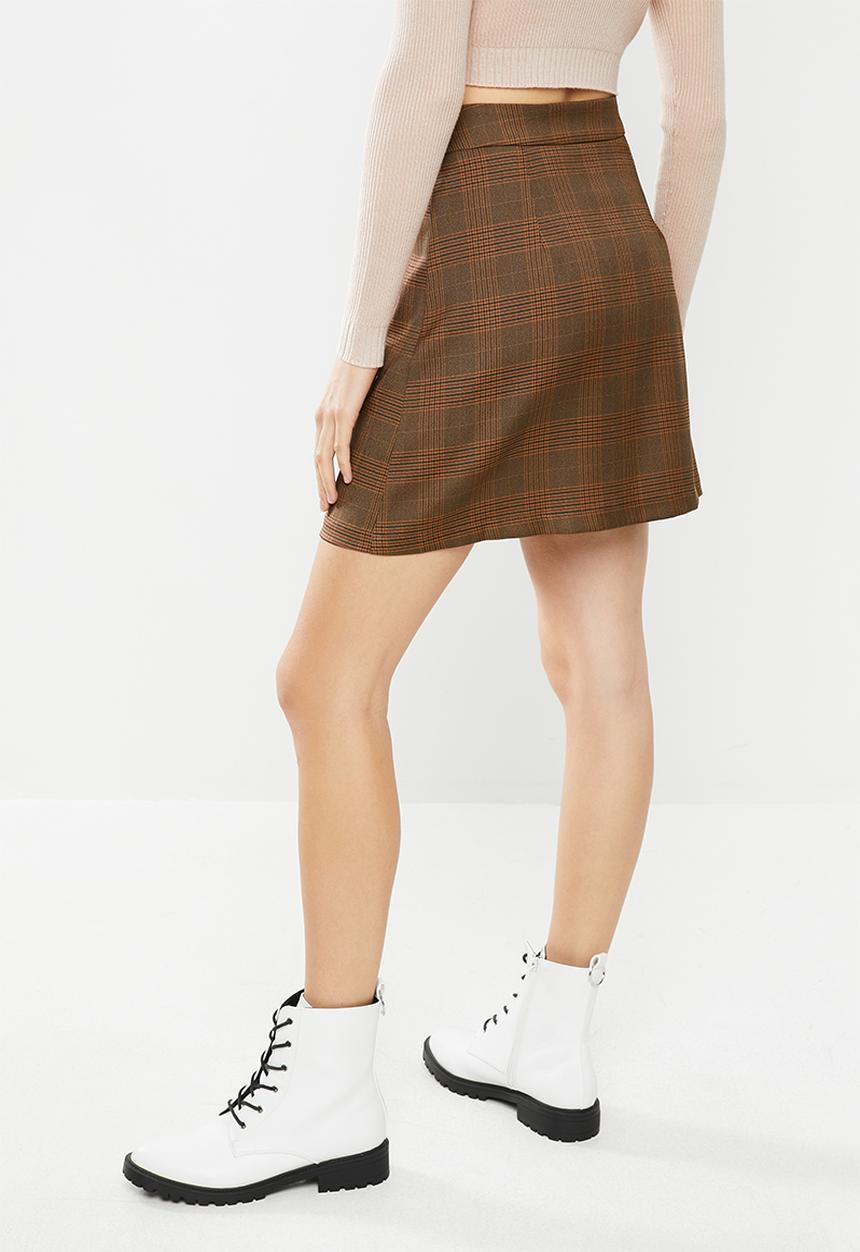 Blake - Check wrap skirt - multi 