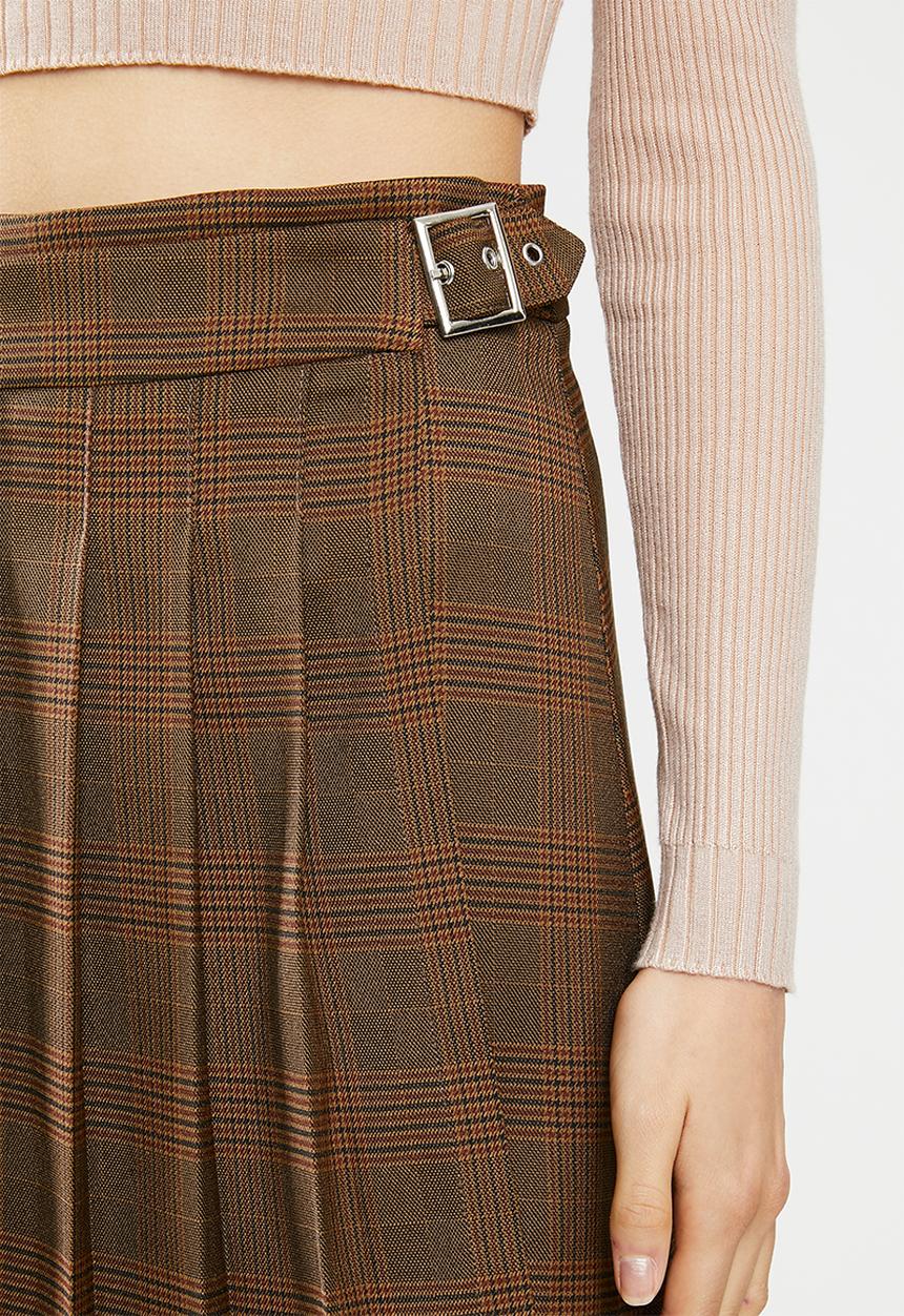 Blake - Check wrap skirt - multi 