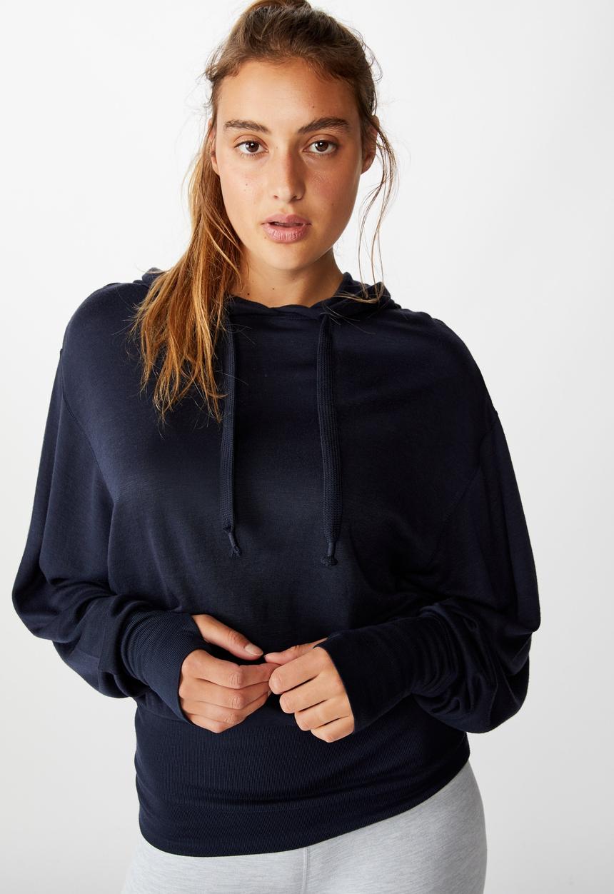 Cotton On - Relaxed hoodie - navy