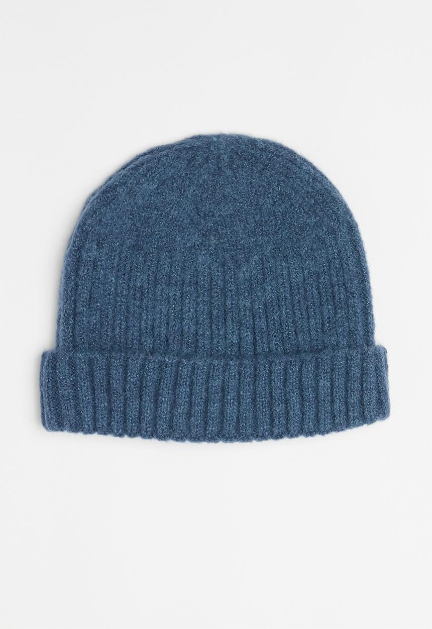 Superbalist - Fine rib fisherman beanie - blue