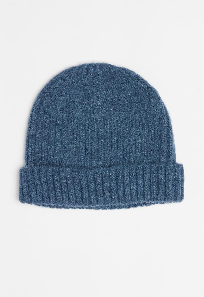 Superbalist - Fine rib fisherman beanie - blue