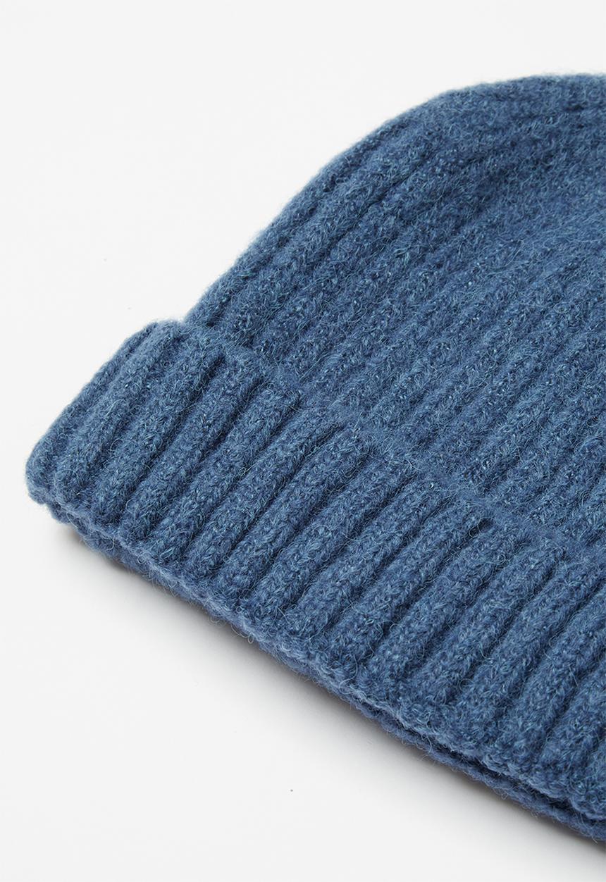 Superbalist - Fine rib fisherman beanie - blue