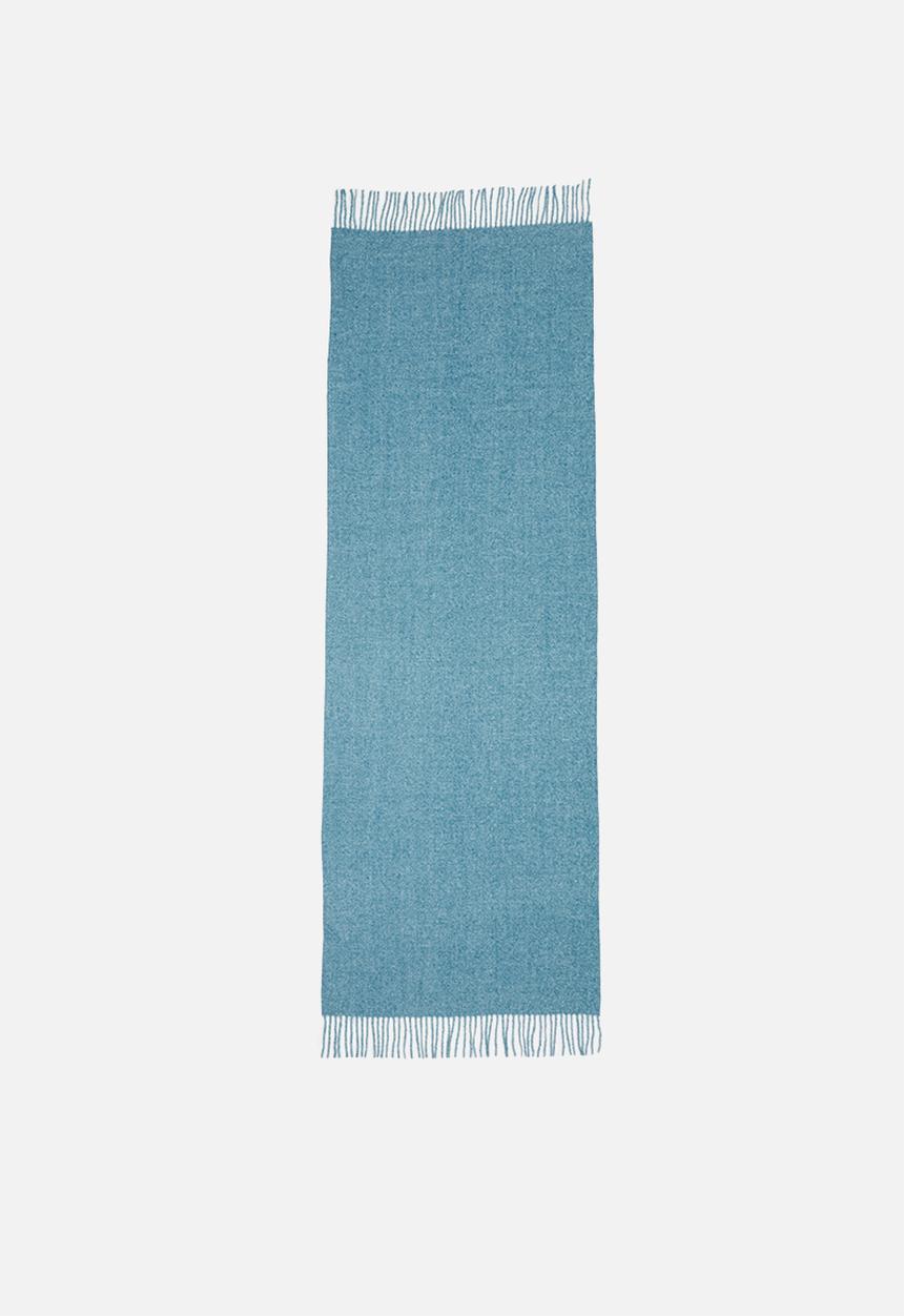 edit - Fringed infinity scarf - blue