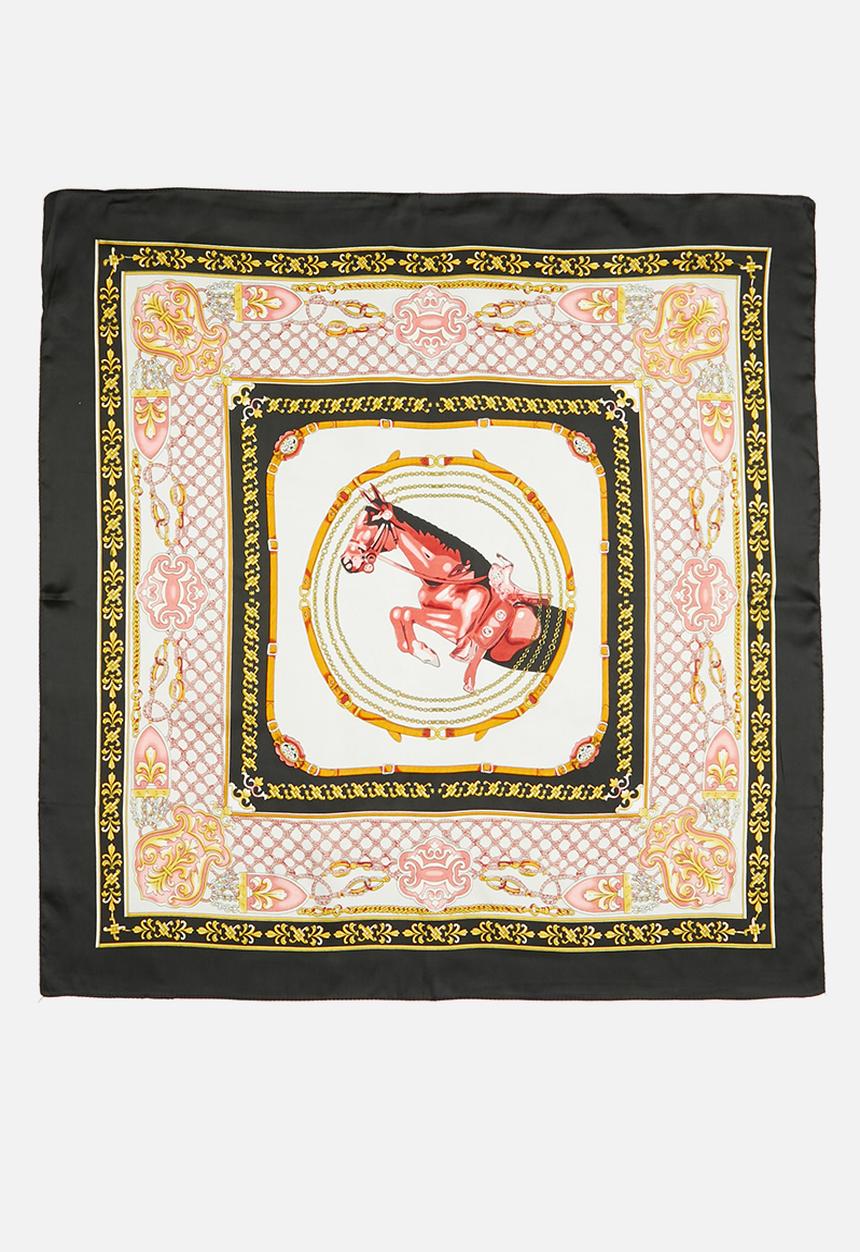 Superbalist - Square vintage print neckerchief - multi