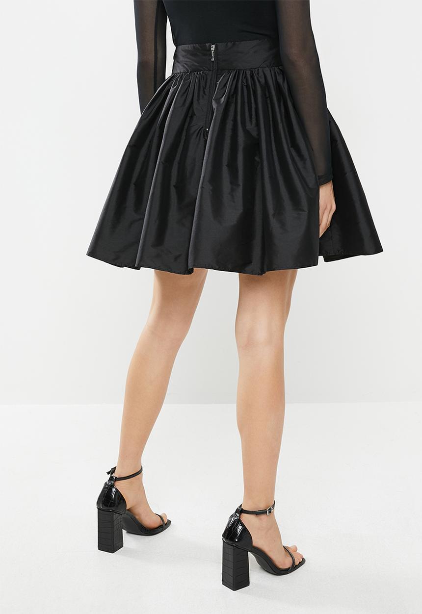 Blake - Tafetta mini skirt - black