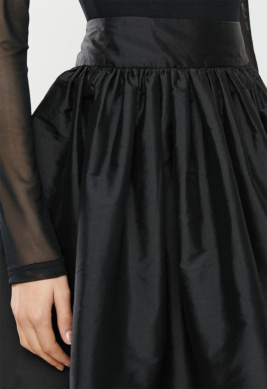 Blake - Tafetta mini skirt - black