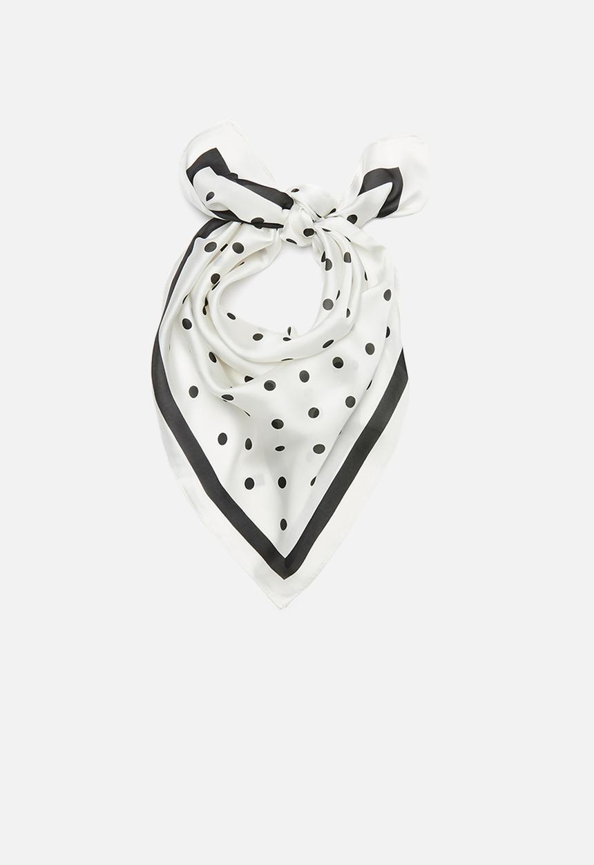 Superbalist - Polka dot neckerchief - black & white