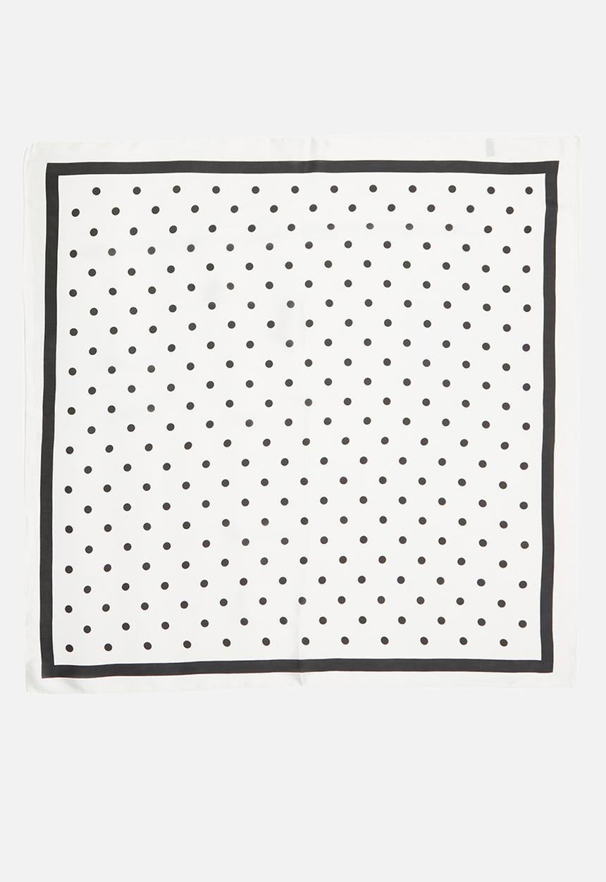 Superbalist - Polka dot neckerchief - black & white