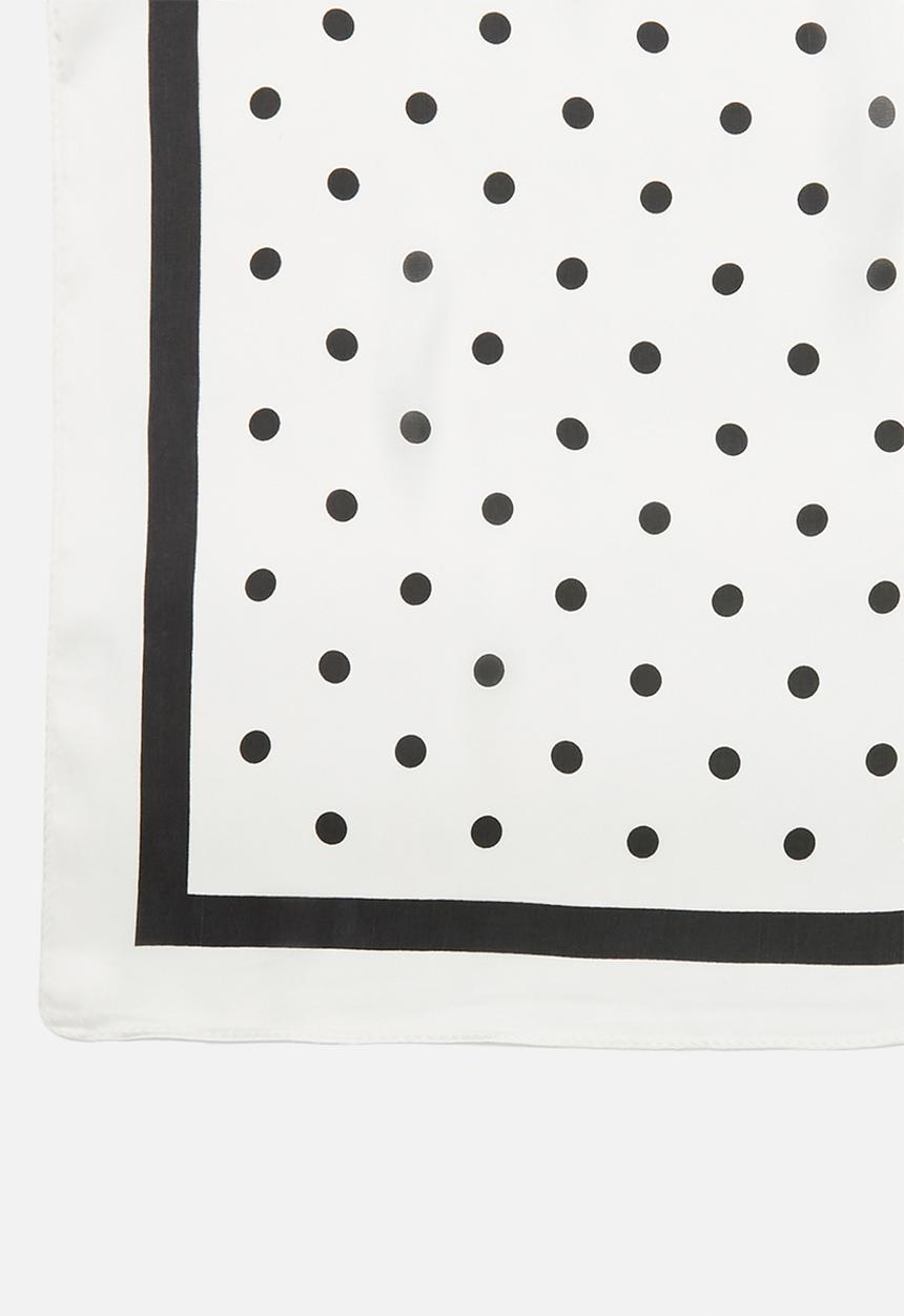 Superbalist - Polka dot neckerchief - black & white