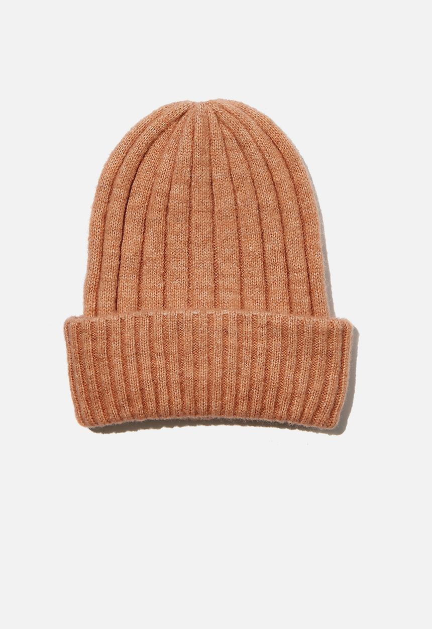 Rubi - Willa wide rib beanie - cork