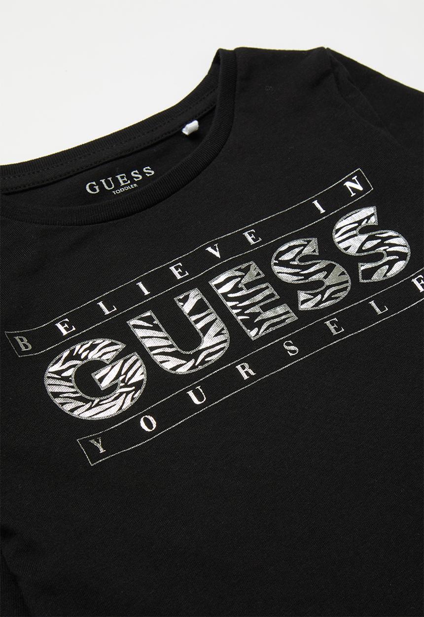 GUESS - Long sleeve Guess Cadey tee - black