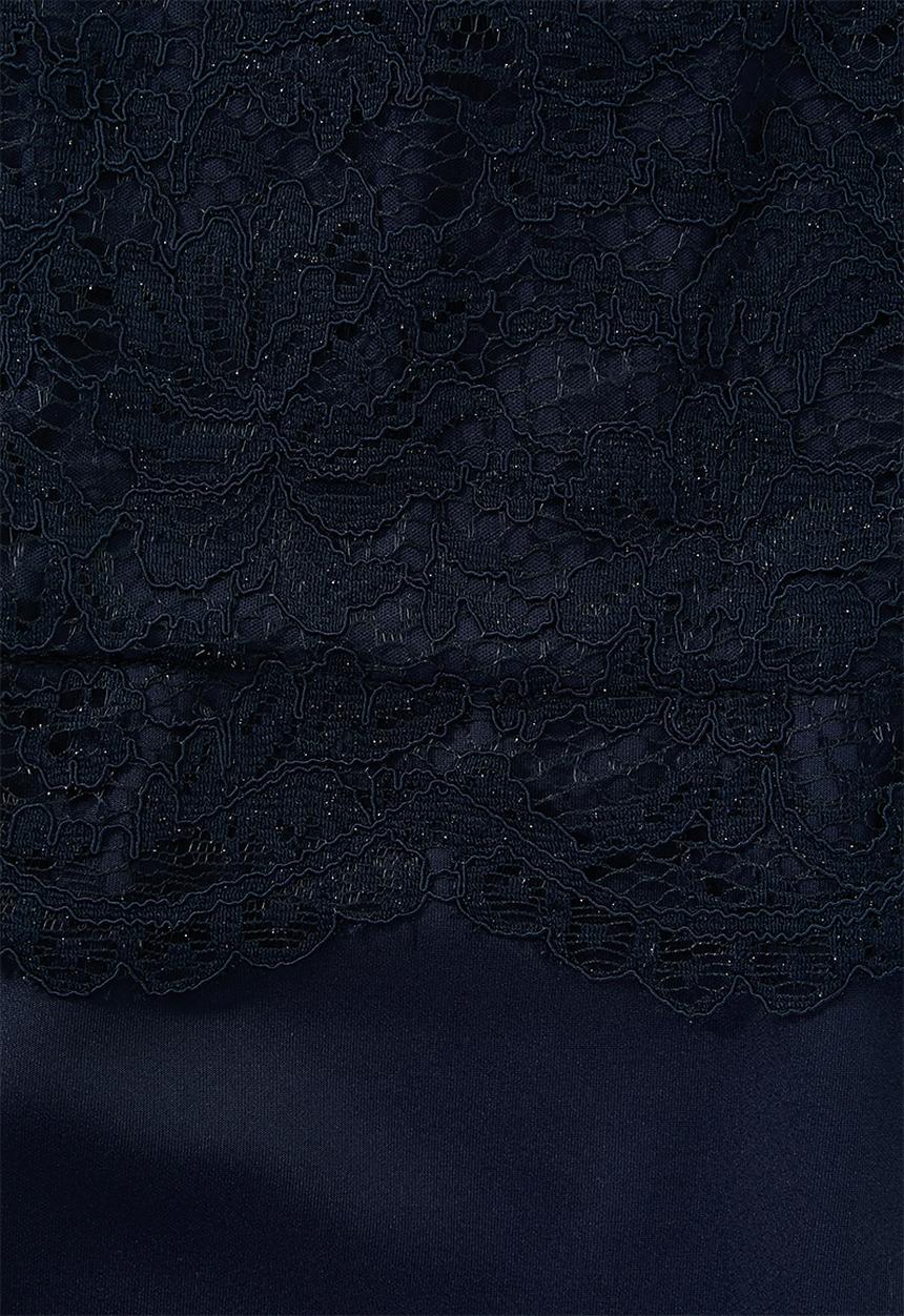 MILLA - Lace combo dress - navy