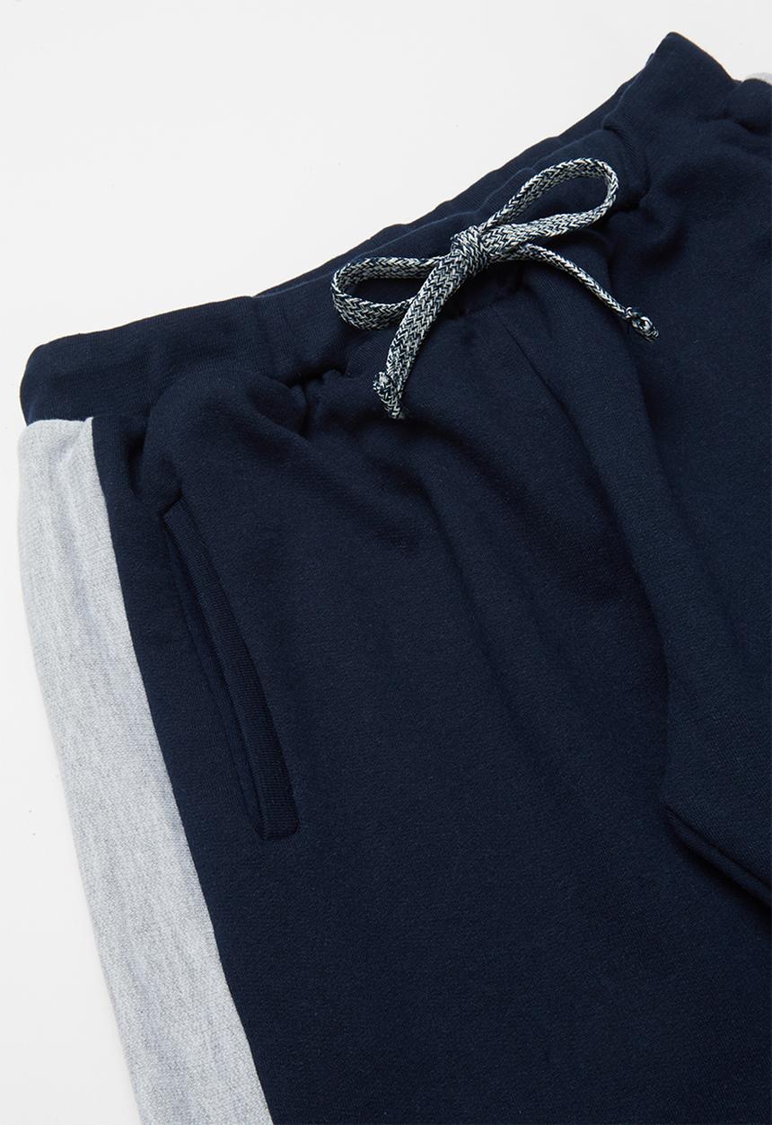 Superbalist - Colour block trackpants - navy/grey melange