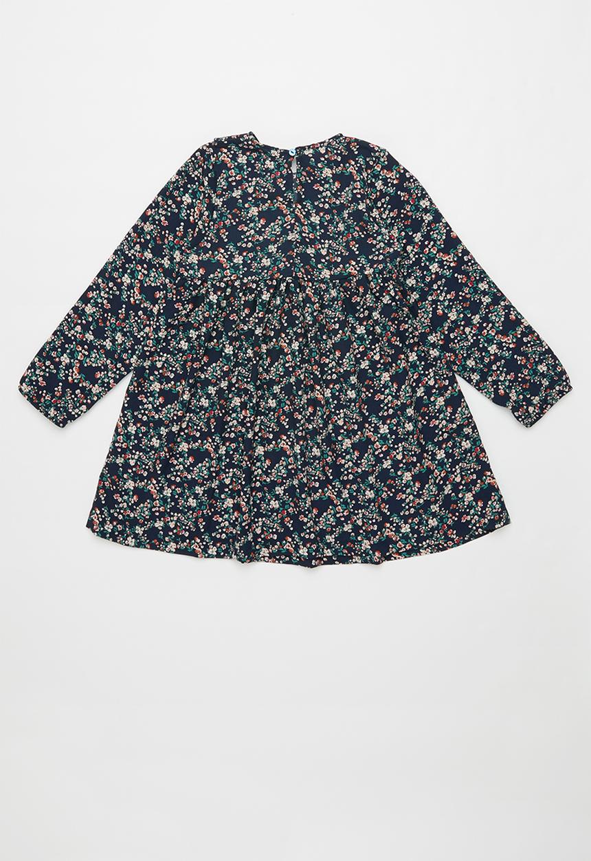 Rebel Republic - Girls floral dress - navy