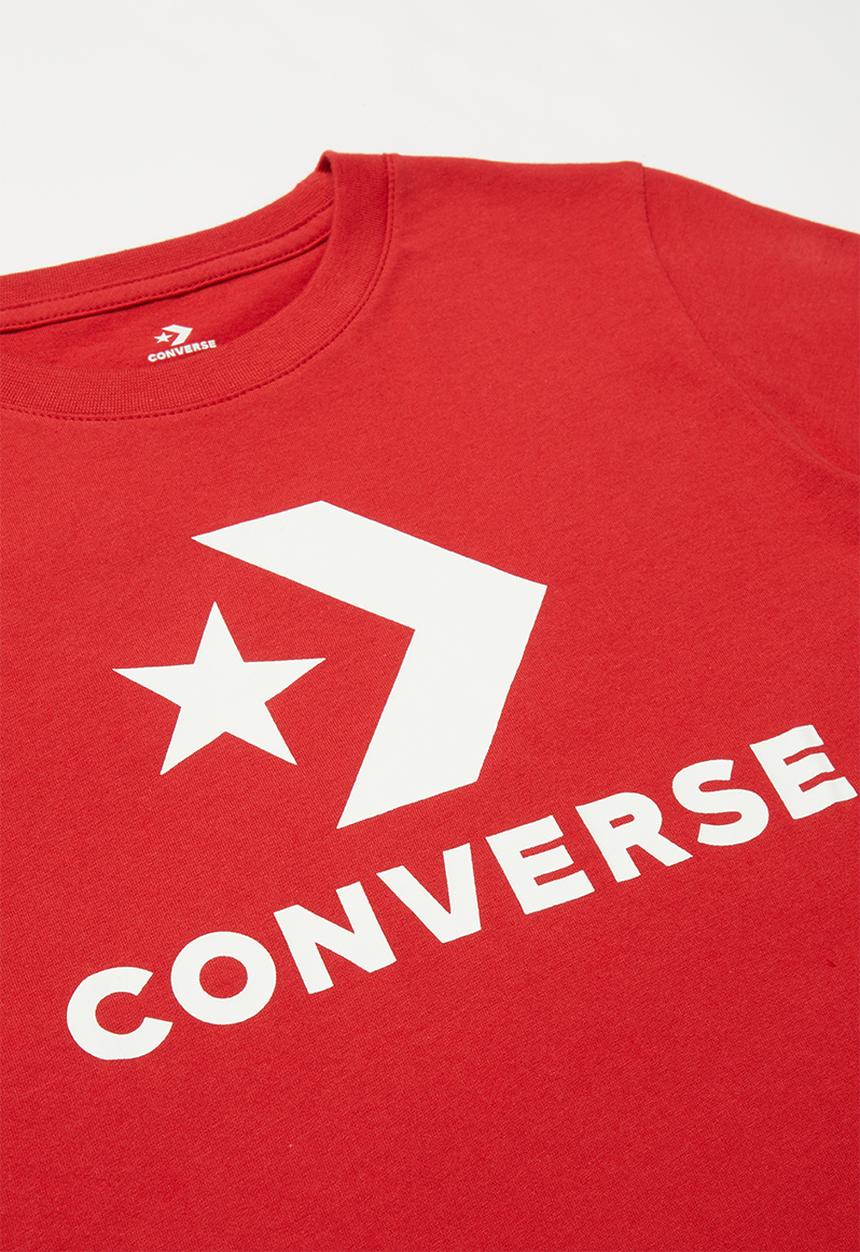 Converse - Converse stack wordmark graph tee  - red