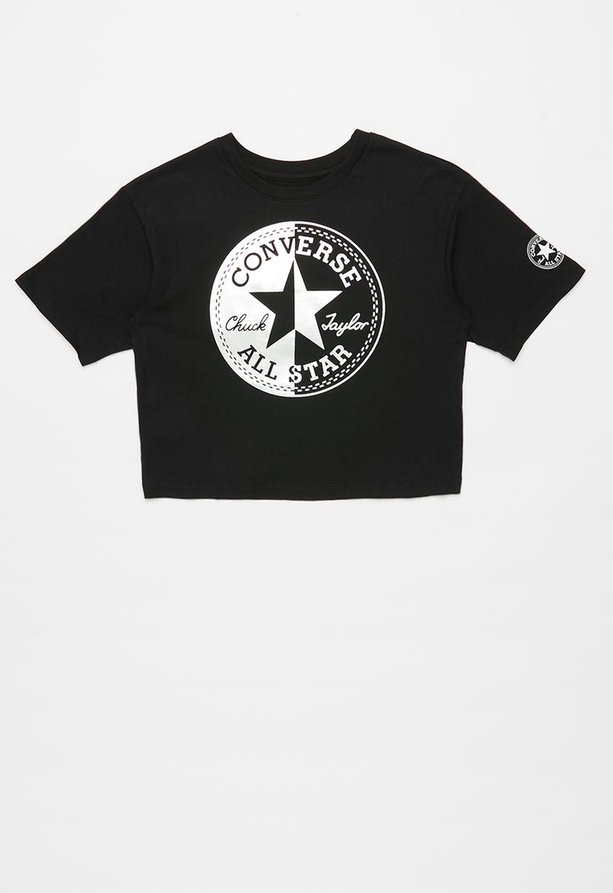 Converse - Cnvg spliced chuck patch box tee- black 