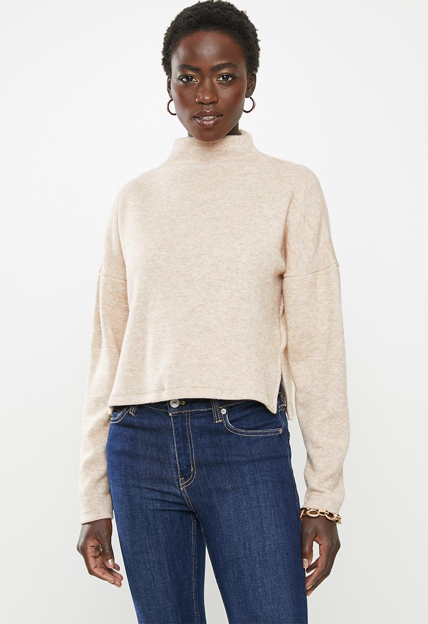MILLA - Funnel neck top - beige 