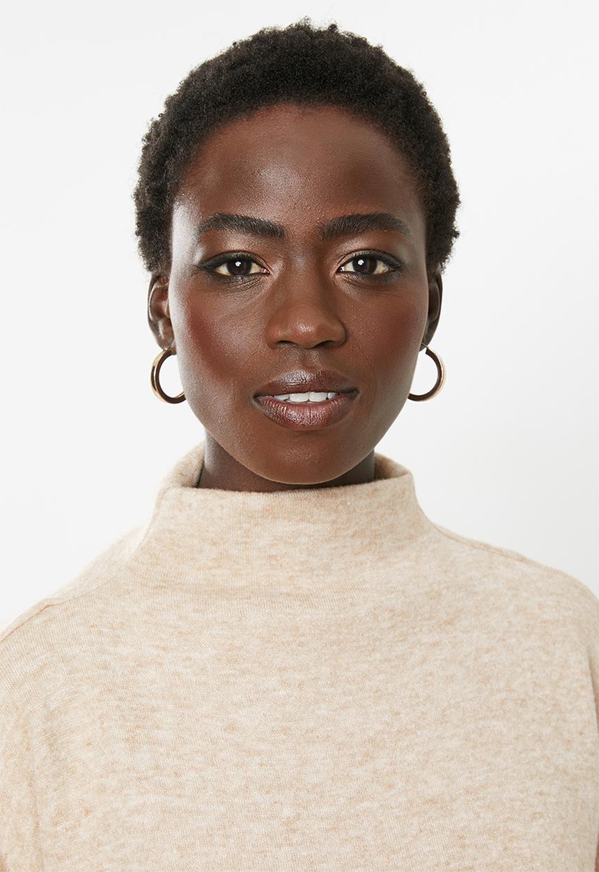 MILLA - Funnel neck top - beige 