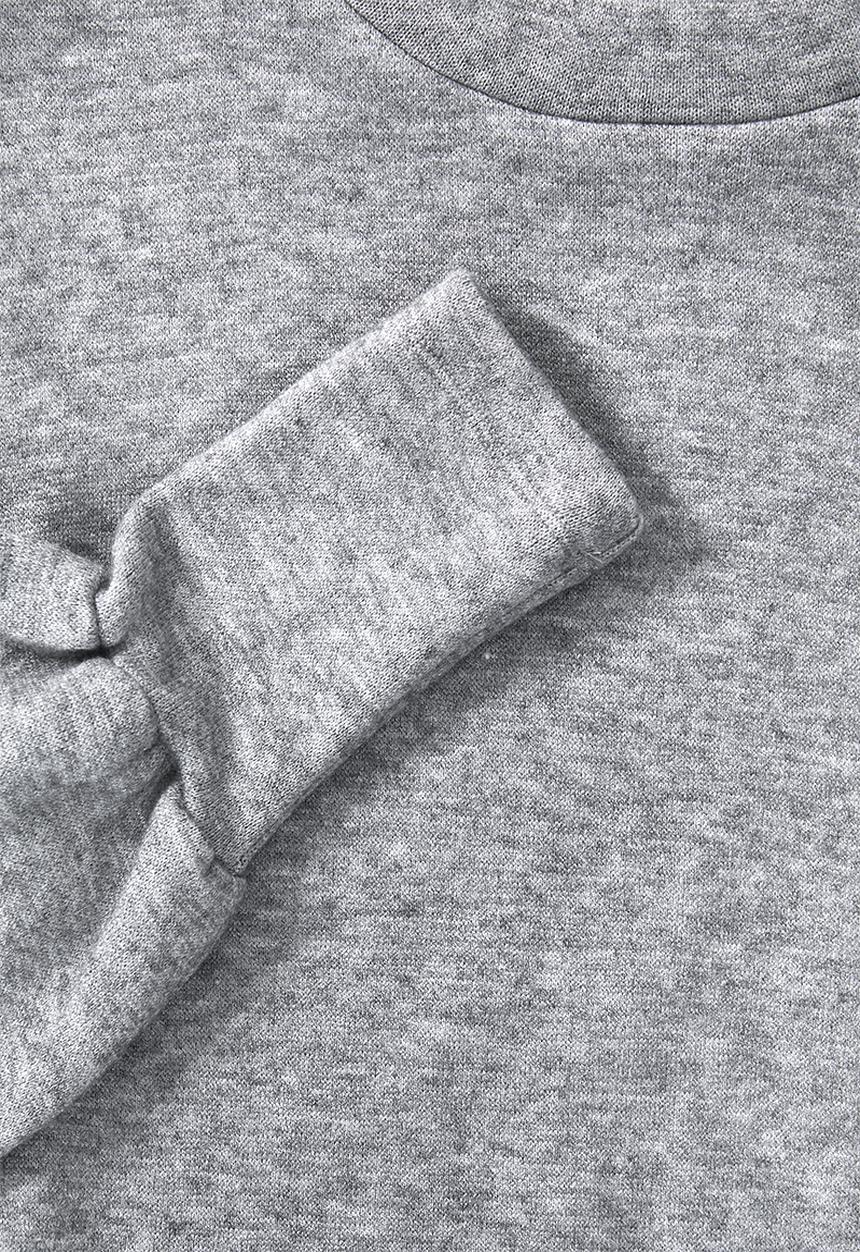 VELVET - Puff sleeve knit top - grey