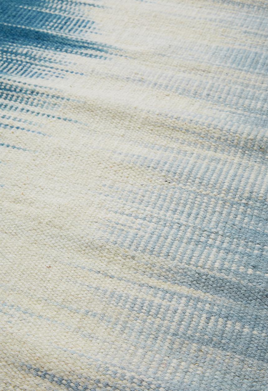 Sixth Floor - Morgan woven wool runner - blue