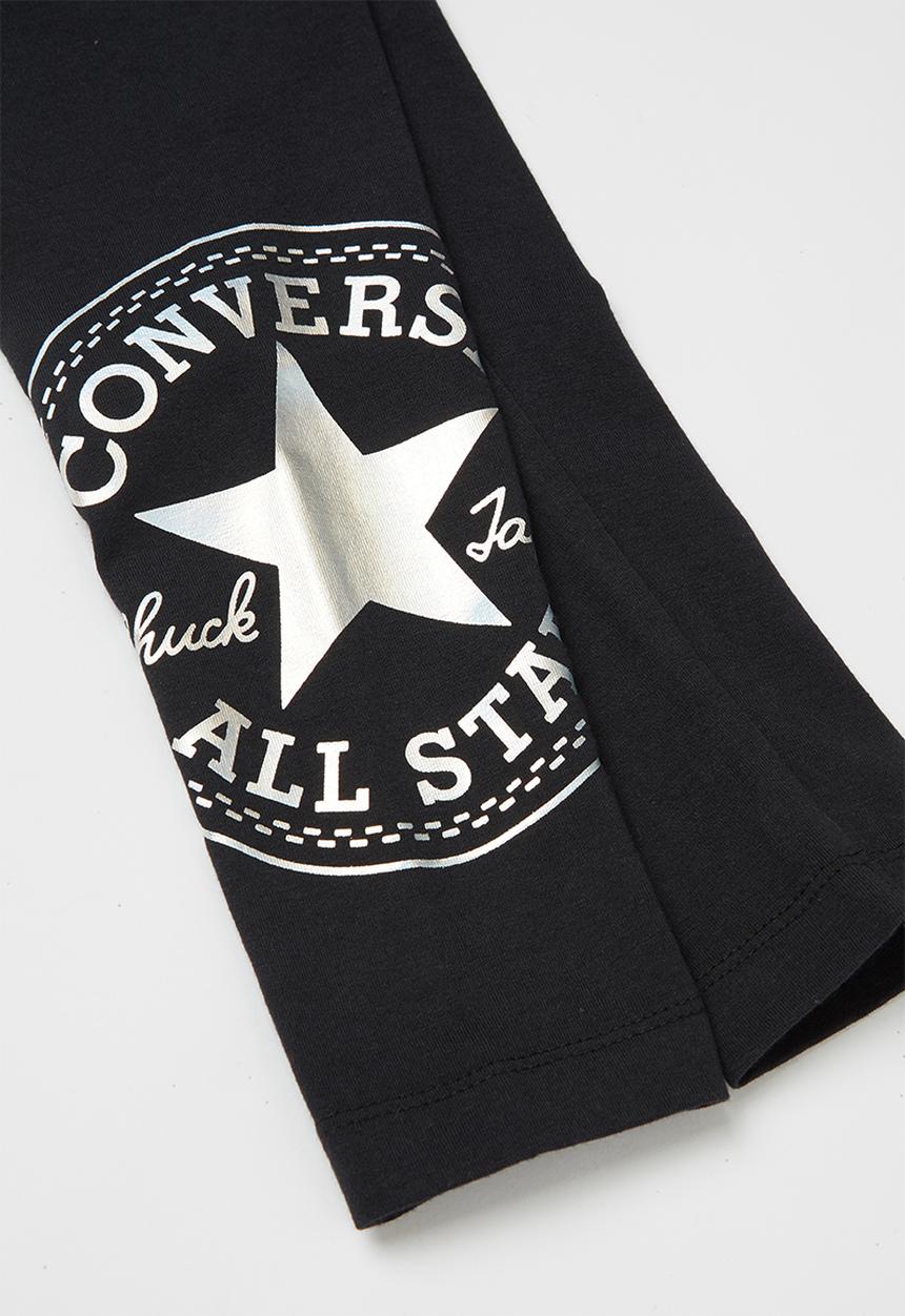 Converse - Converse oversized chuck patch legging - black