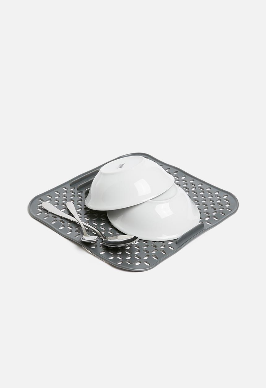 Umbra - Sling sink mat & plate holder small - charcoal