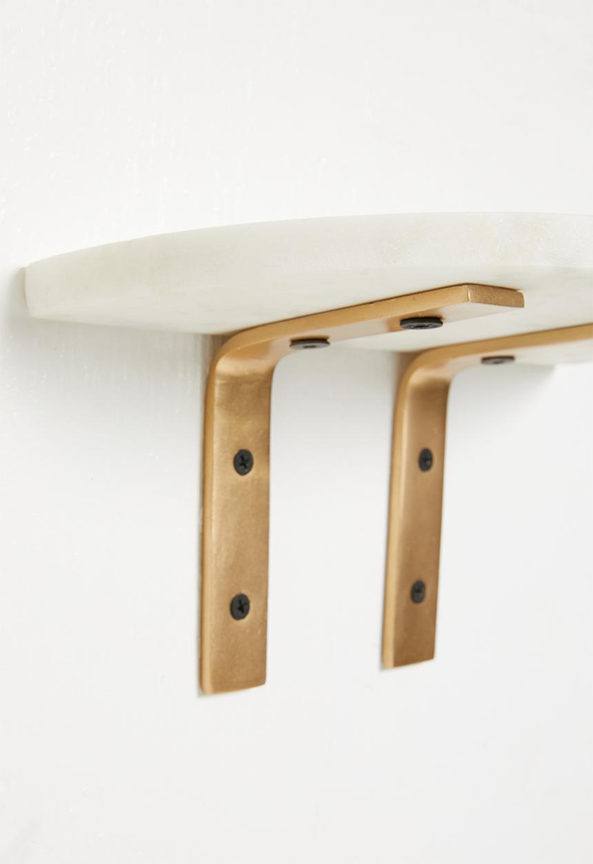 Sixth Floor - Davi marble shelf - white