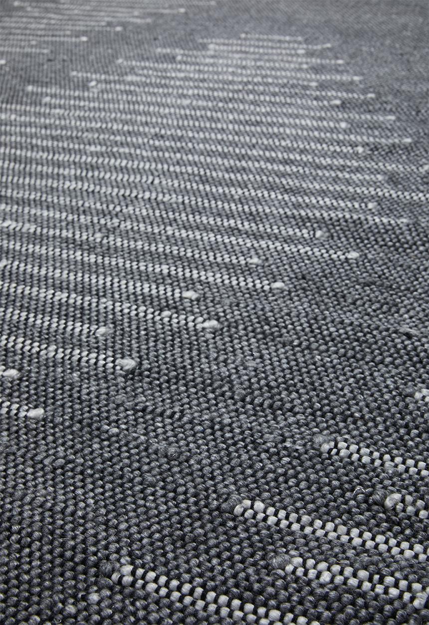 Sixth Floor - Waves woven rug - grey
