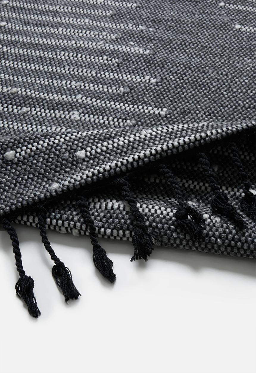 Sixth Floor - Waves woven rug - grey