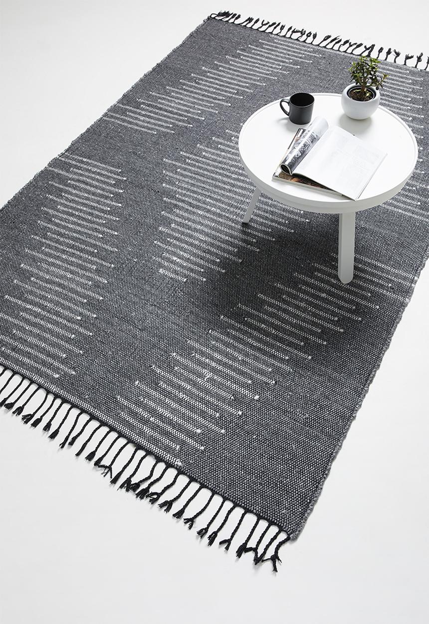 Sixth Floor - Waves woven rug - grey