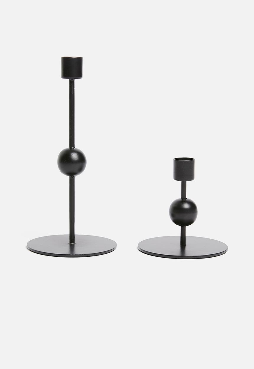 Sixth Floor - Satsuki candle holder set - black