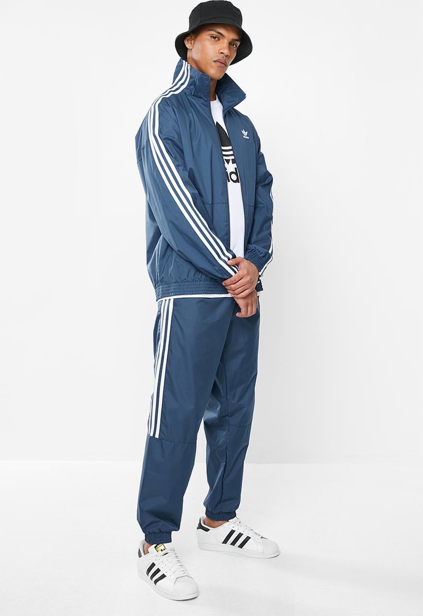 adidas Originals - Lock up track pants - blue & white